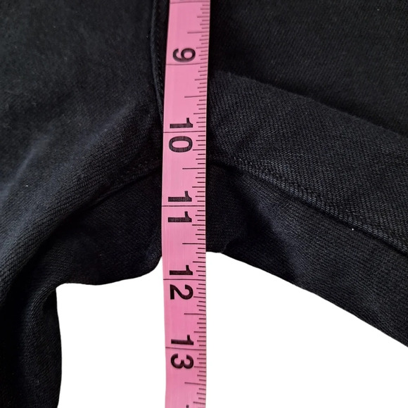 Levi's Black 501 Button Fly 26x30 Straight Leg Original Fit Frayed Raw Hem Jeans - Picture 14 of 15